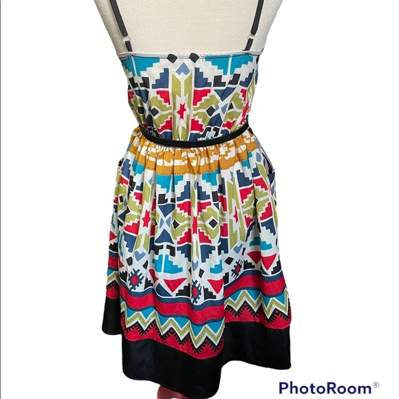 Just Ginger Aztec dress size Medium multicolored - Picture 6 of 10